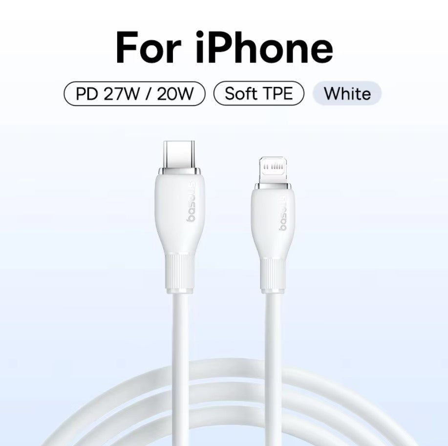 Baseus Fast Charging Cable 20W Type C to Lightning 1.2m/2m 480Mbps Data Cable ios