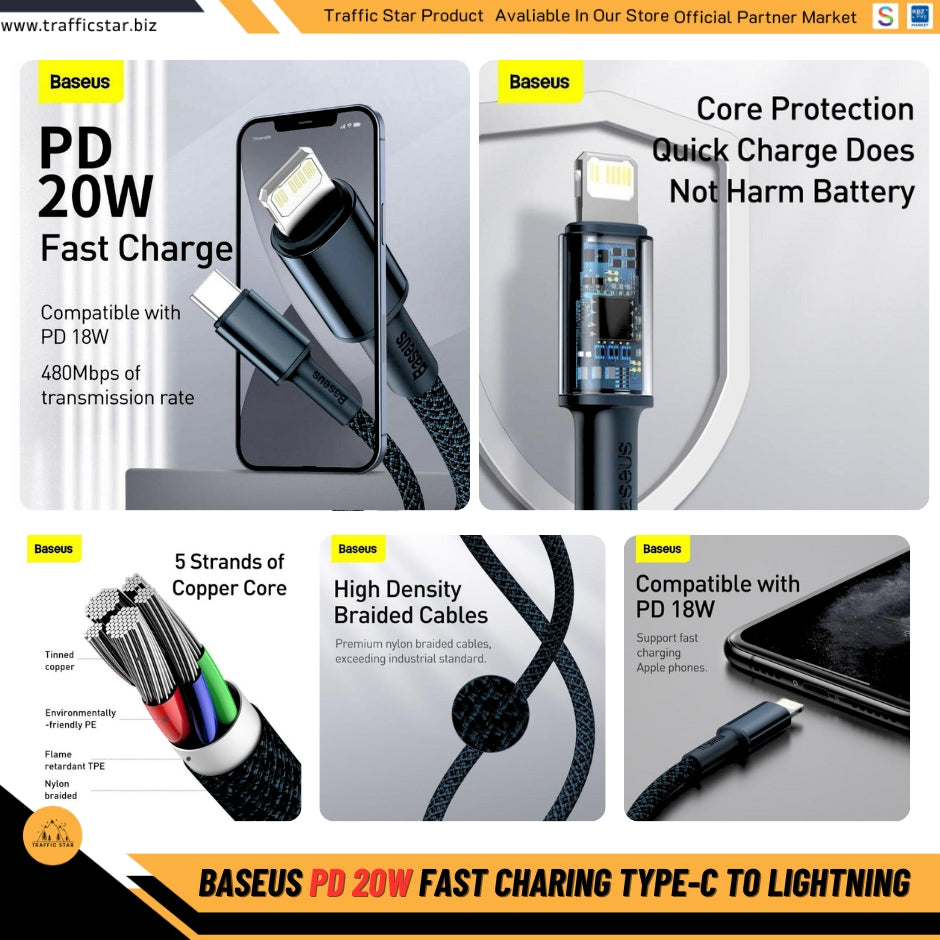 Baseus PD 20W Fast Charing Type C Cable