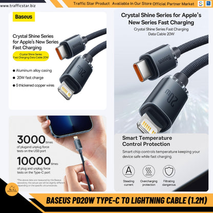 Baseus PD 20W USB C to Lightning Cable Data Transmission Cable
