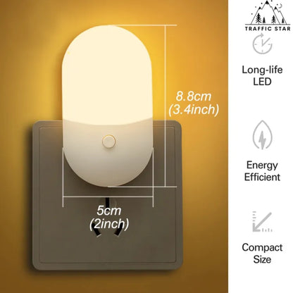 LED Lamp, Bedside Lamp, Wall Lamp, Plug-in type Save energy,Light in 2 colors