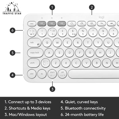 Logitech K380 (ENG) Slim Multi-Device Wireless Bluetooth Keyboard