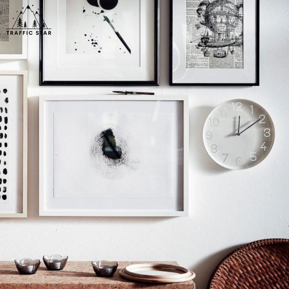 Translucent Numbers Modern Wall Clock