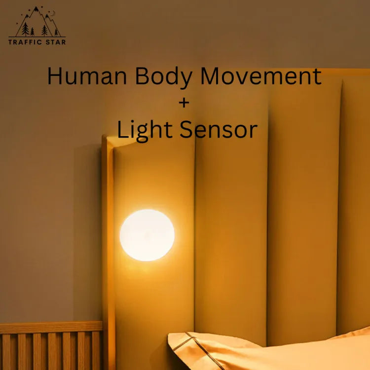 2023 New Model High Quality LED Circle Light Human Body Sensor Rechargeable Intelligent USB Night Light (Sensor မီးဝိုင်းပုံစံသစ် အရည်အသွေးမြင့် ကော်အထူသား)