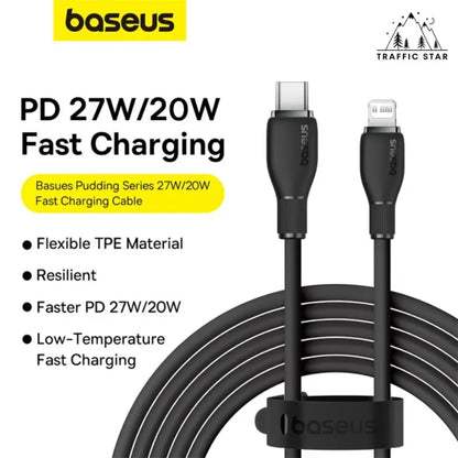 Baseus Fast Charging Cable 20W Type C to Lightning 1.2m/2m 480Mbps Data Cable ios