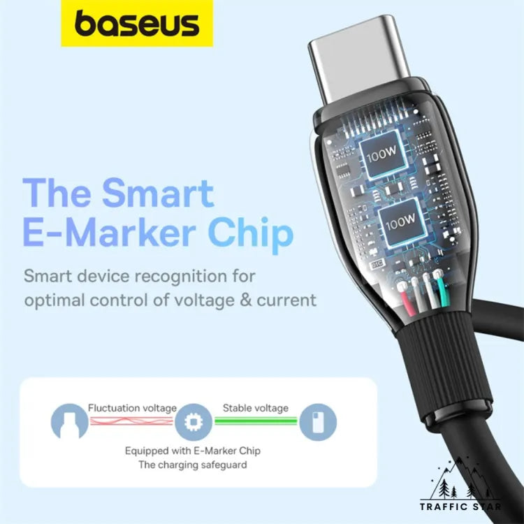 Baseus 100W Type C to Type C PD Cable 1.2m / 2m Long