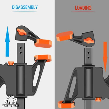 Adjustable manual clamp for woodworking, 4 inch clip, quick release, f clamp DIY Woodworking Tool
