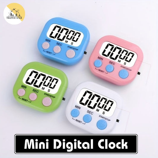 Mini Digital Clock, Student Multifunctional Manual Electronic Timer