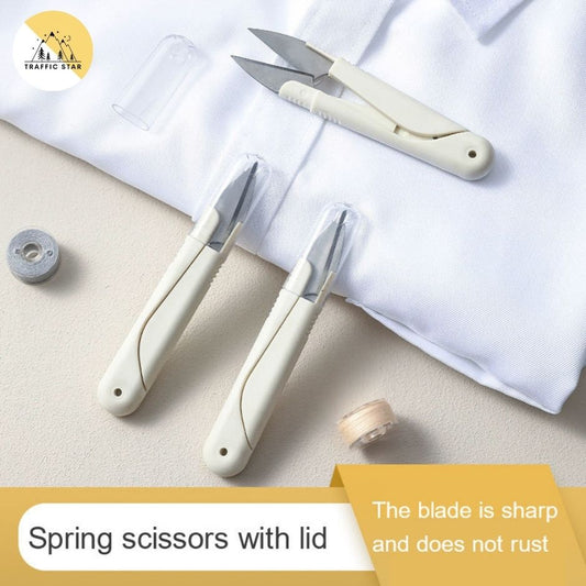 U Shaped Small Scissors With Lid