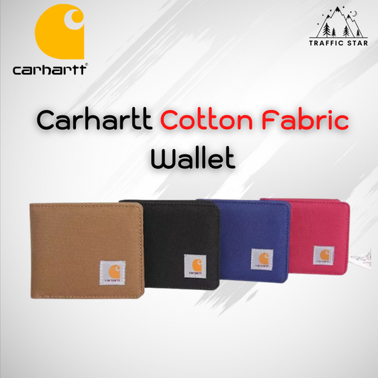 2022 New Style Carhartt Men Women Canvas Wallet Short Two-Fold Coin Purse Card Holder